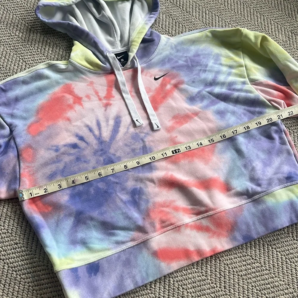 Nike crop tie die hoodie